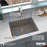 Quartz Composite Concrete Kitchen Sink Matte 4