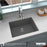 Quartz Composite Grey Kitchen Sink Matte 4