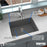 Quartz Composite Grey Kitchen Sink Matte 5