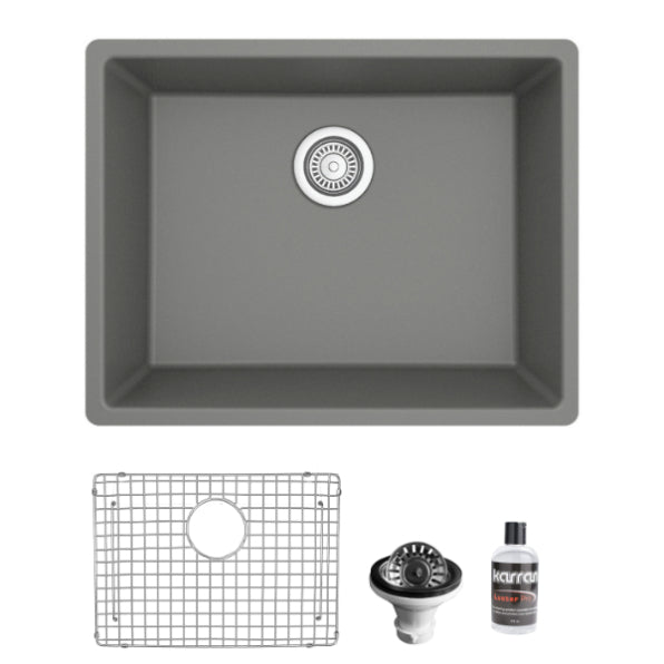 Quartz Composite Grey Kitchen Sink Matte 1