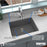 Quartz Composite Grey Kitchen Sink Matte 4
