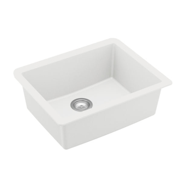 Quartz Composite White Kitchen Sink Matte 2