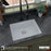 Quartz Composite White Kitchen Sink Matte 5