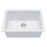 Quartz Composite White Kitchen Sink Matte 2