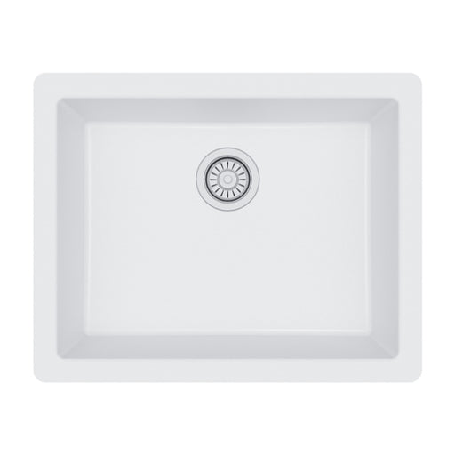 Quartz Composite White Kitchen Sink Matte 1