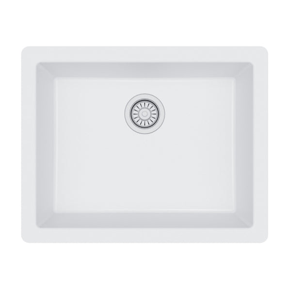 Quartz Composite White Kitchen Sink Matte 1