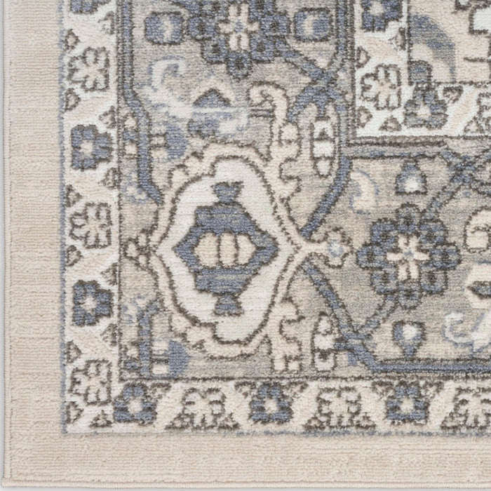 Quarry Ivory Blue Polypropylene & Polyester IVBLU