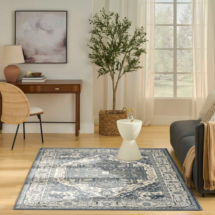 Quarry Polypropylene & Polyester NAVIV Navy Ivory