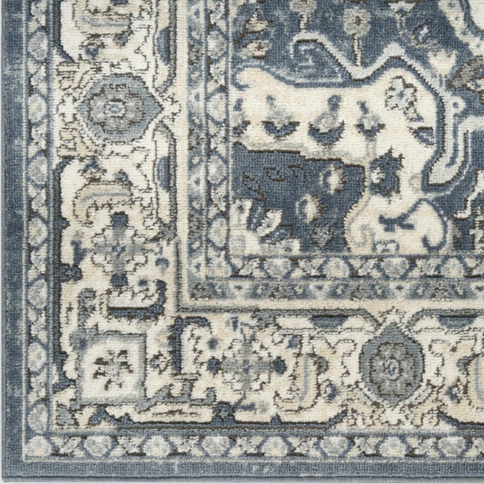 Quarry Polypropylene & Polyester Navy Ivory NAVIV