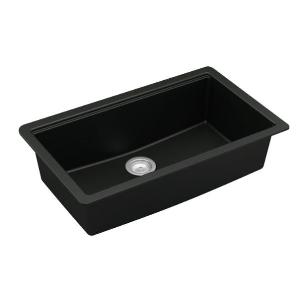 Quartz Composite Black Kitchen Sink Matte 3