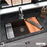 Quartz Composite Brown Kitchen Sink Matte 8
