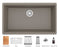 Quartz Composite Concrete Kitchen Sink Matte 2