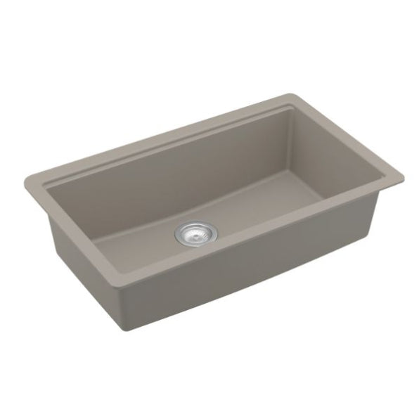 Quartz Composite Concrete Kitchen Sink Matte 3