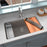 Quartz Composite Concrete Kitchen Sink Matte 4