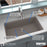 Quartz Composite Concrete Kitchen Sink Matte 5
