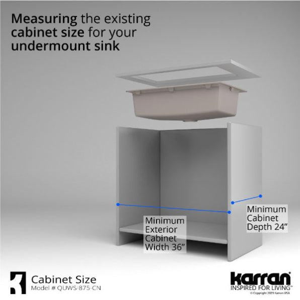 Quartz Composite Concrete Kitchen Sink Matte 8