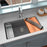 Quartz Composite Grey Kitchen Sink Matte 4