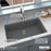 Quartz Composite Grey Kitchen Sink Matte 5
