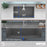 Quartz Composite Grey Kitchen Sink Matte 6