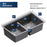 Quartz Composite Concrete Kitchen Sink Matte 2