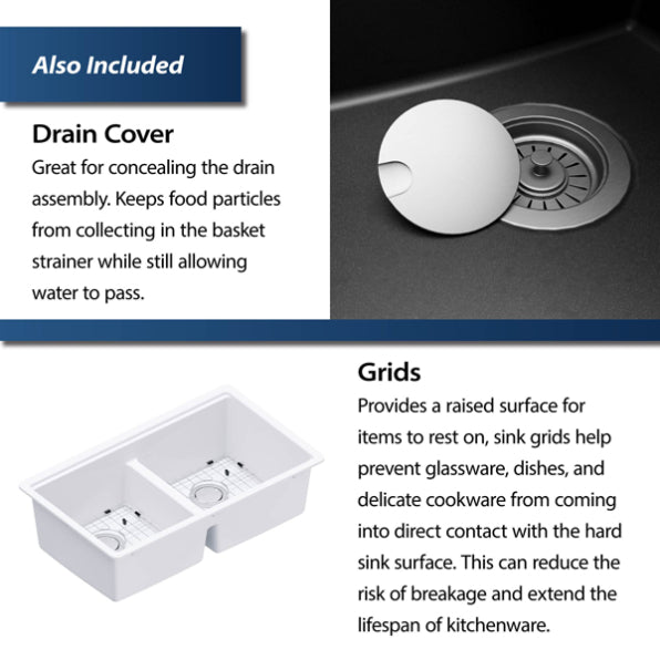 Quartz Composite White Kitchen Sink Matte 8