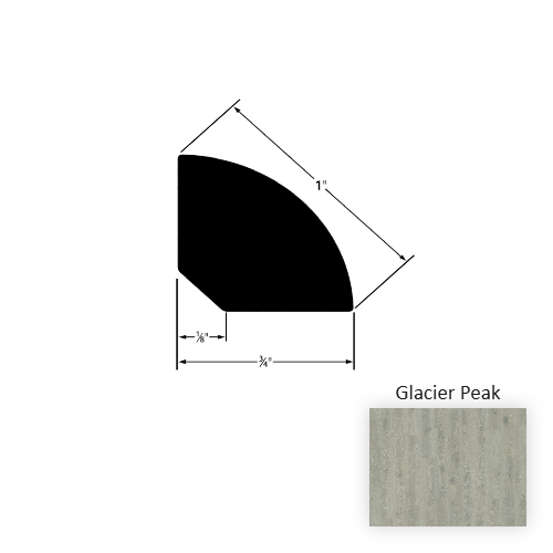 Cultivate Vinyl Glacier Peak Quarter Round Embossed 1