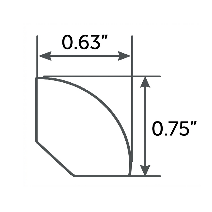 Foundation Vinyl Deep Canyon Quarter Round Urethane 2