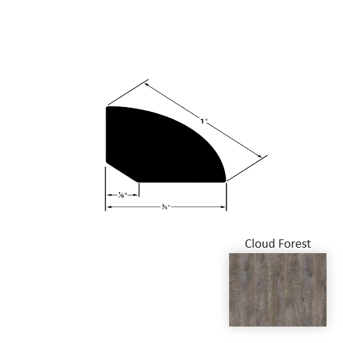 Wood Tech Wood Cloud Forest Quarter Round Embossed 1