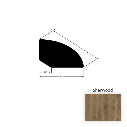 Advantage Vinyl Sherwood Quarter Round Embossed 1
