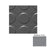 FlexTones Medium Gray RBT Radial High Profile Rubber Distinct Designs Tile - Textured