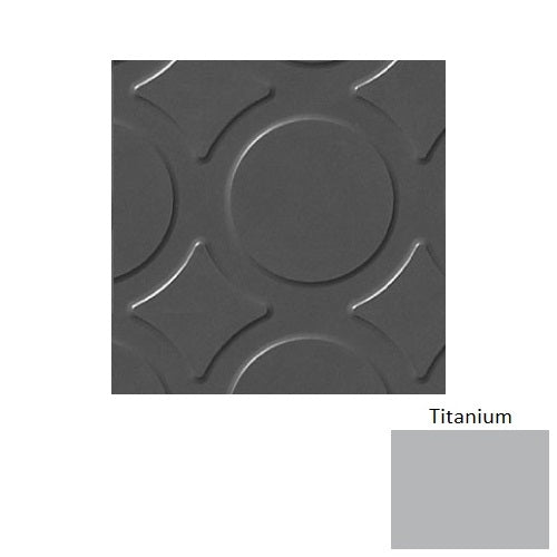 FlexTones Titanium RCT Radial III Rubber Distinct Designs Tile - Textured