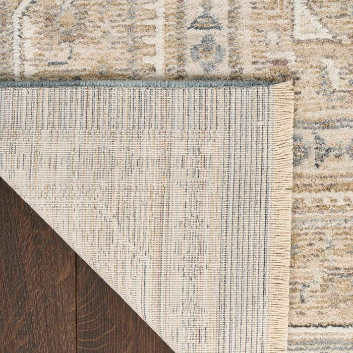 Retreat Ivory Blue Polyester IVBLU
