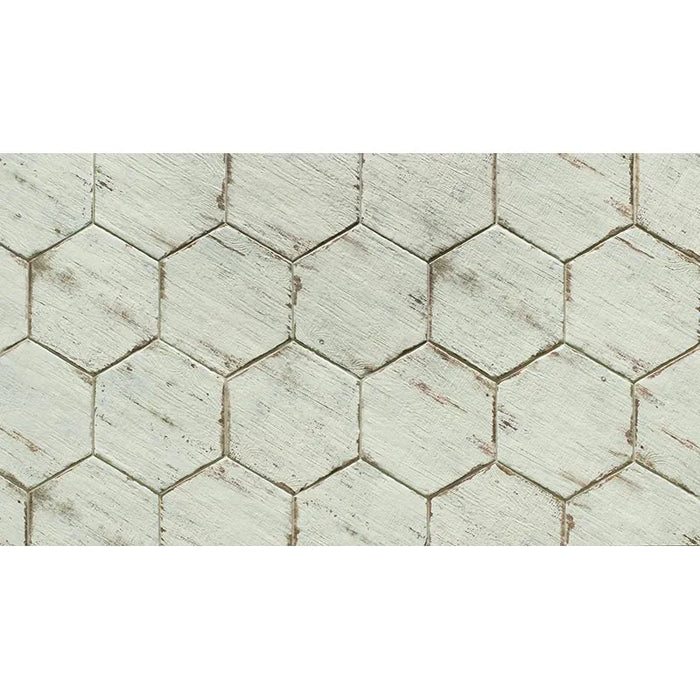 Retro Porcelain Blanco Hex Tile Matte 5
