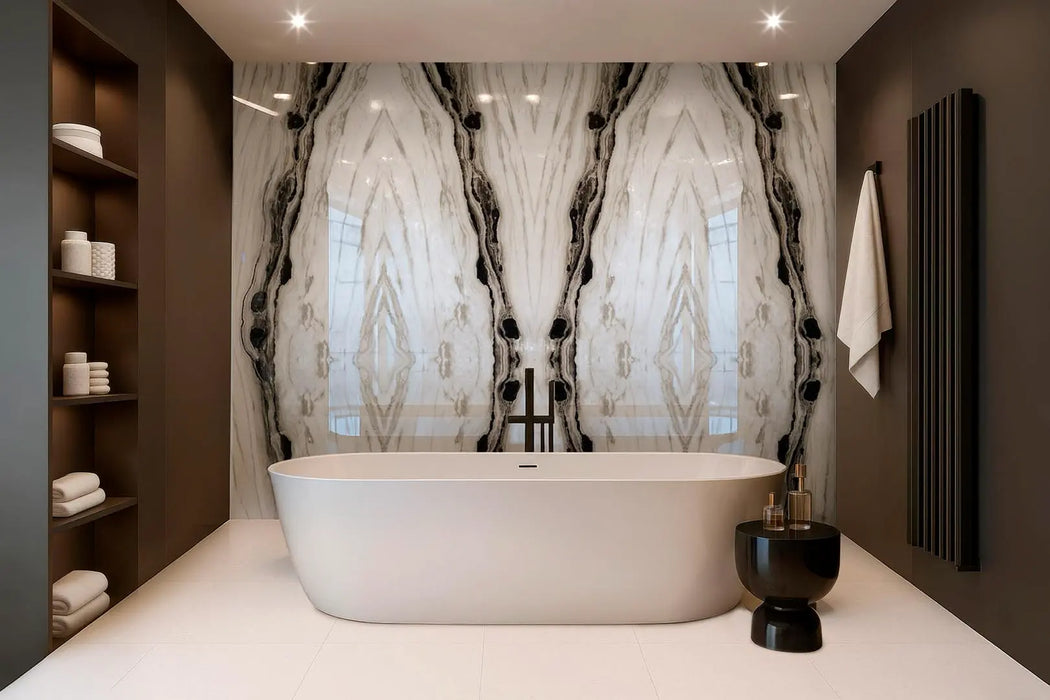Panda Porcelain White Tile Polished 3