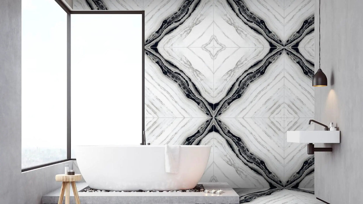 Panda Porcelain White Tile Polished 4