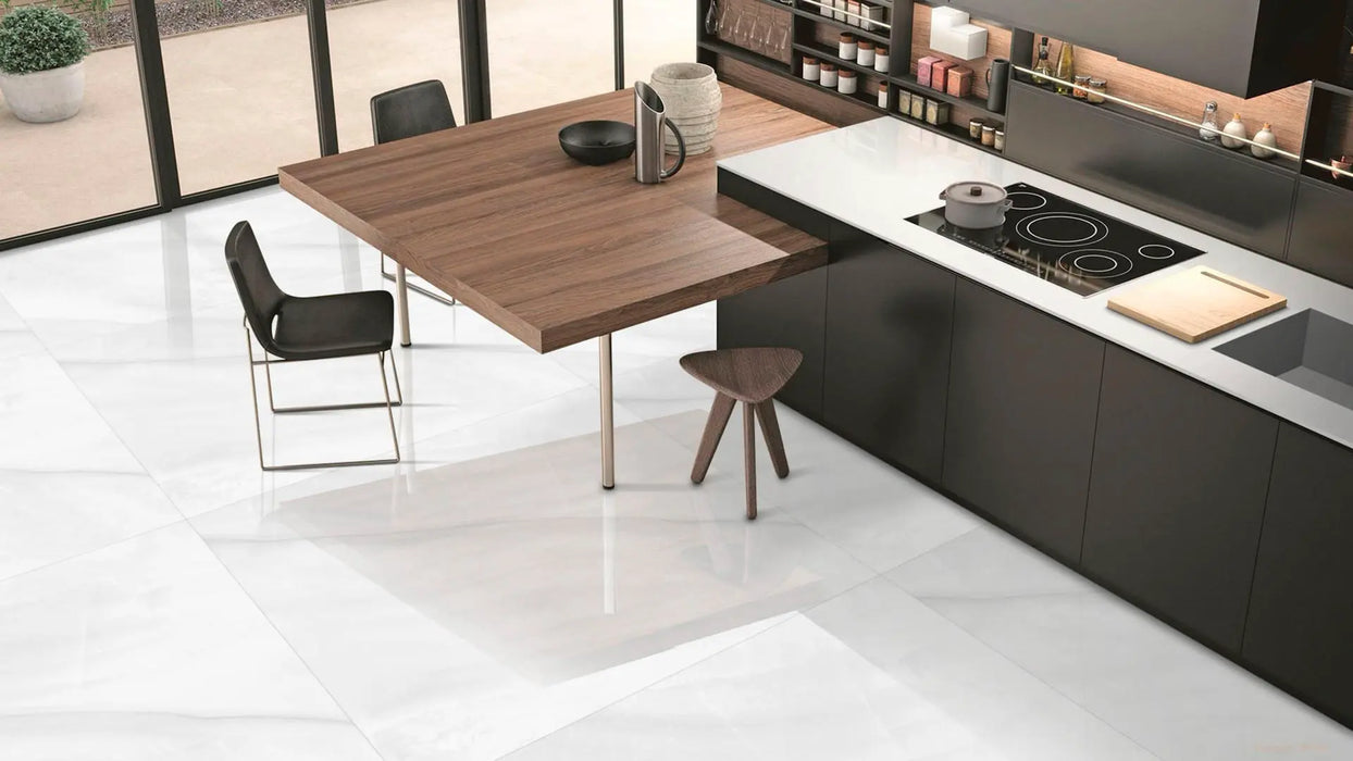 Agate Porcelain White Tile Matte 5