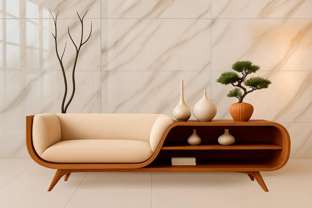 Calacatta Porcelain Aline Tile Polished 3