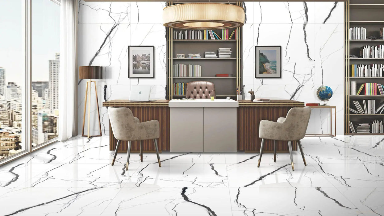 Calacatta SV Porcelain White Tile Matte 2