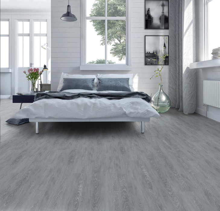 Radius Vinyl Silver Steele C17 Vinyl Plank Embossed 4