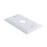 Gloss White Stainless Steel Wall Plate