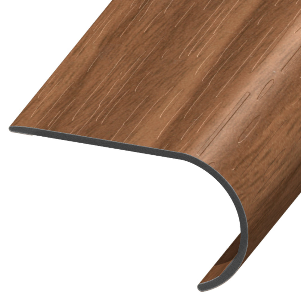 Standard Color Vinyl Light Walnut Round Stair Nose Aluminum Oxide 1