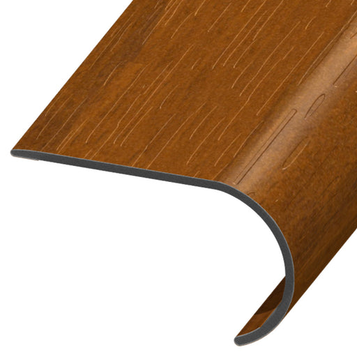 Standard Color Vinyl New Golden Teak Round Stair Nose Aluminum Oxide 1