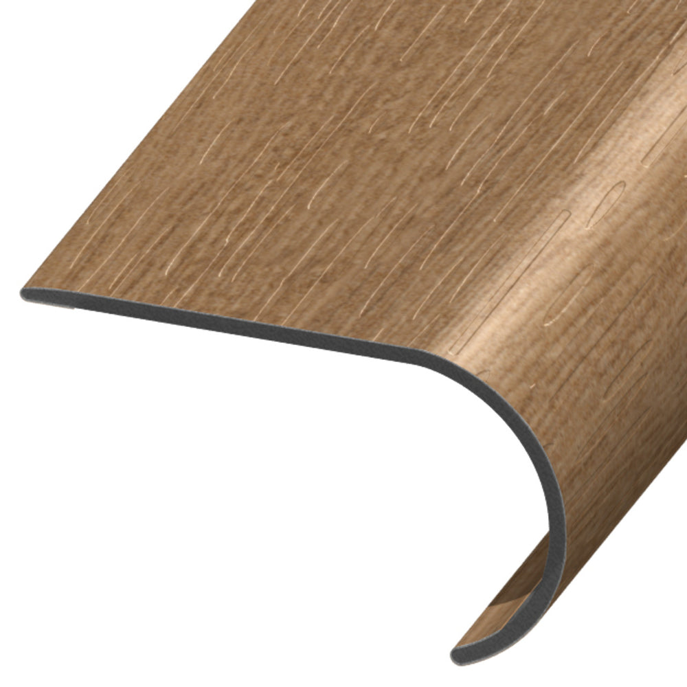 Standard Color Vinyl Brushed Oak Round Stair Nose Aluminum Oxide 1