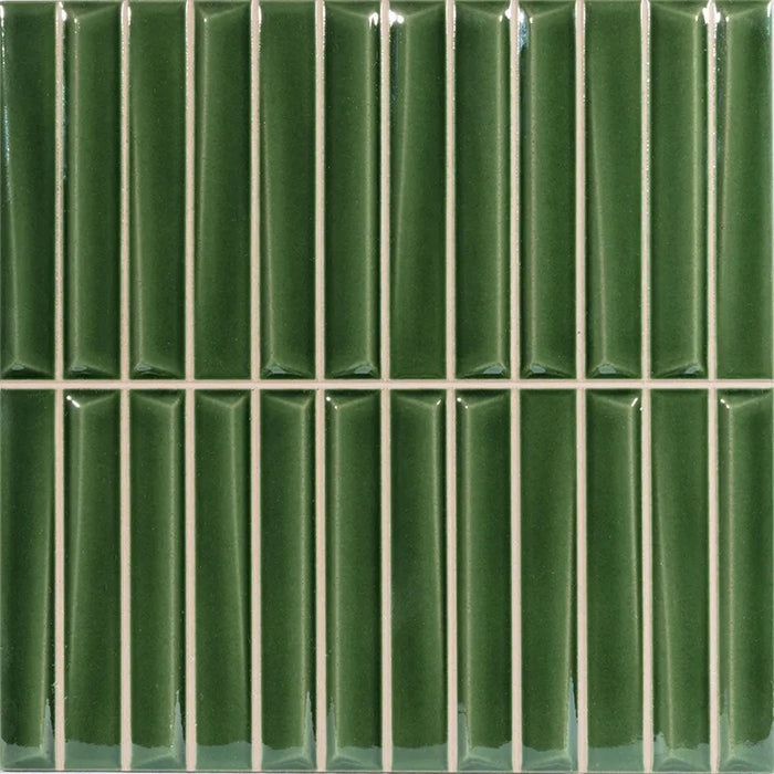 Rhythm Ceramic Green Tile Glossy 1