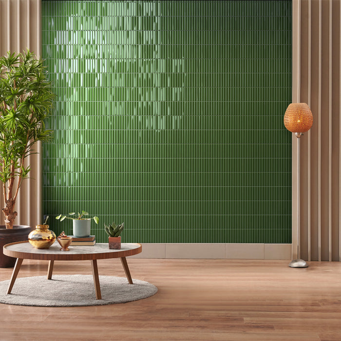 Rhythm Ceramic Green Tile Glossy 2