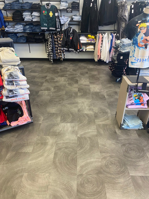 Radius Vinyl Hughes Gray C06 Vinyl Tile Embossed 2