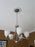 Weston Brushed Nickel 5 Light Contemporary Large Hanging Chandelier - 24" - View 8