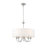 Quinn Brushed Nickel 5 Light Traditional Hanging Chandelier - 21.5" - View 7