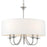 Quinn Brushed Nickel 5 Light Traditional Hanging Chandelier - 21.5"