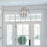 Orbits Brushed Nickel 4 Light Modern Sphere/Orb Chandelier - 18" - View 5
